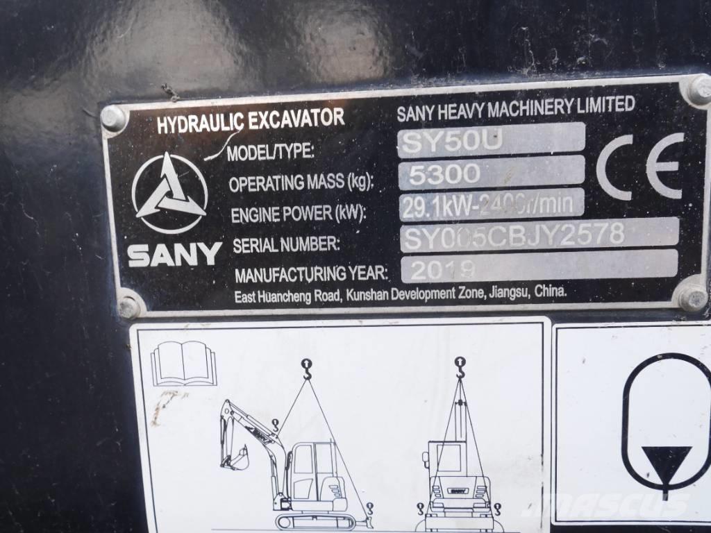 Sany SY 50 U Mini bageri <7t