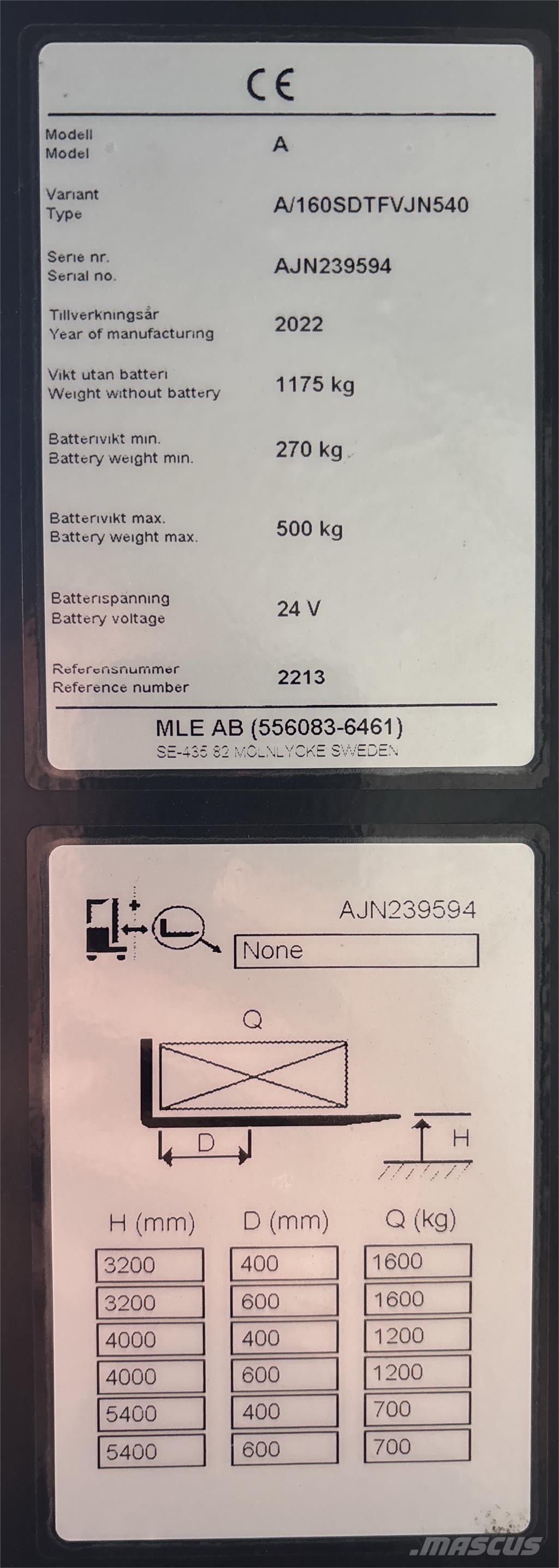 Atlet A160 Samopogonski ručni viličari