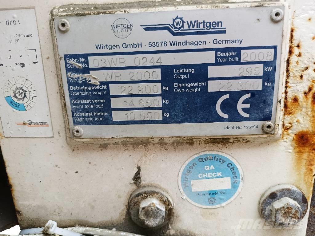 Wirtgen WR 2000 Uređaji za recikliranje asfalta