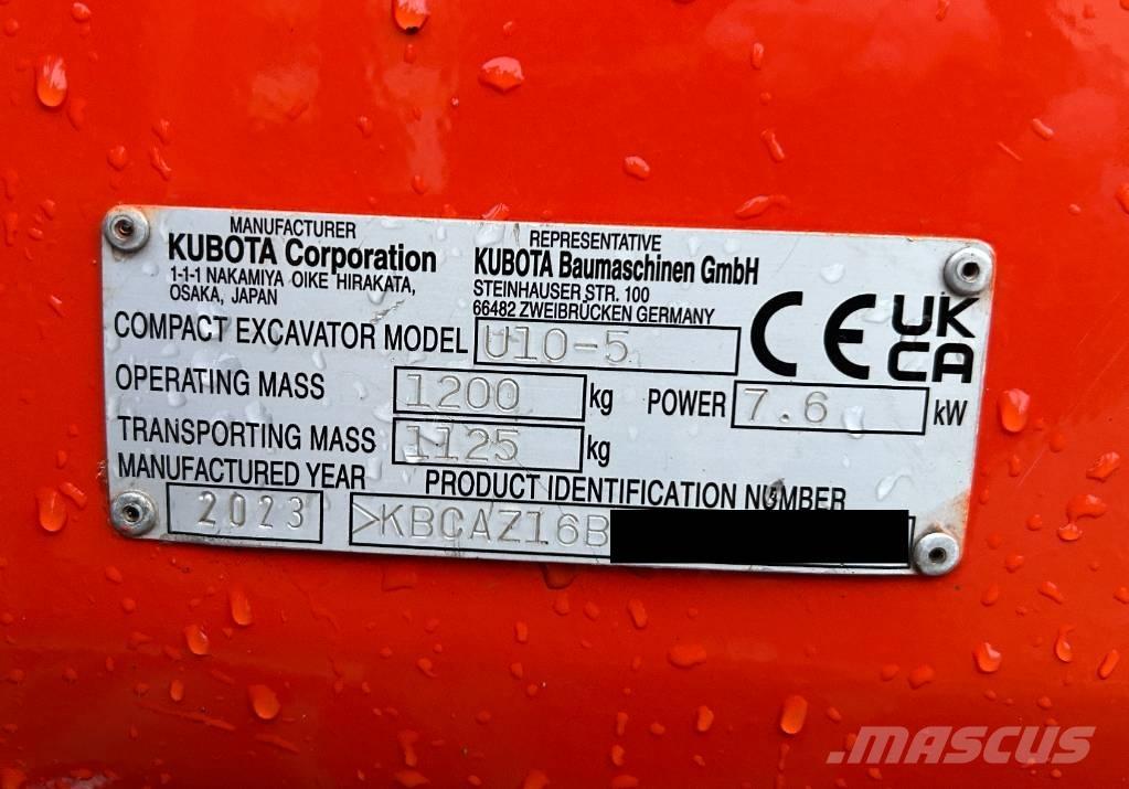 Kubota U 10-5 Mini bageri <7t