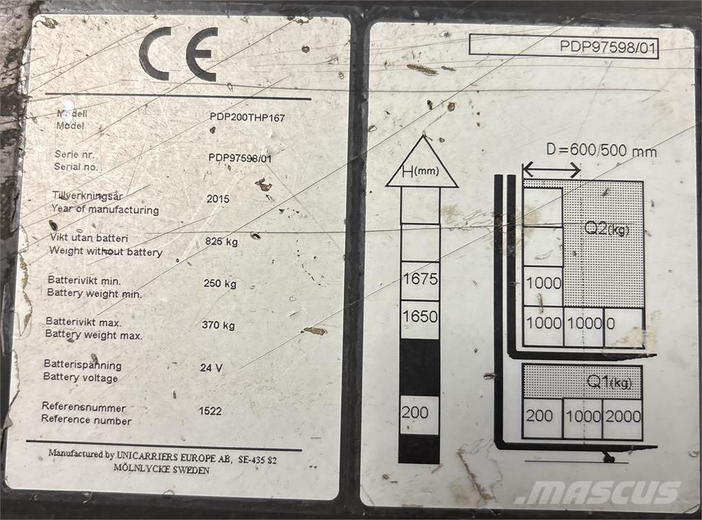 Atlet PDP200 Samopogonski ručni viličari