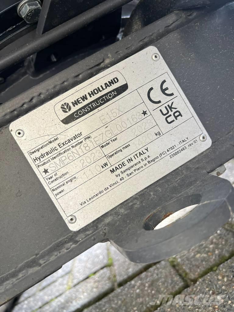 New Holland E 15 X Mini bageri <7t