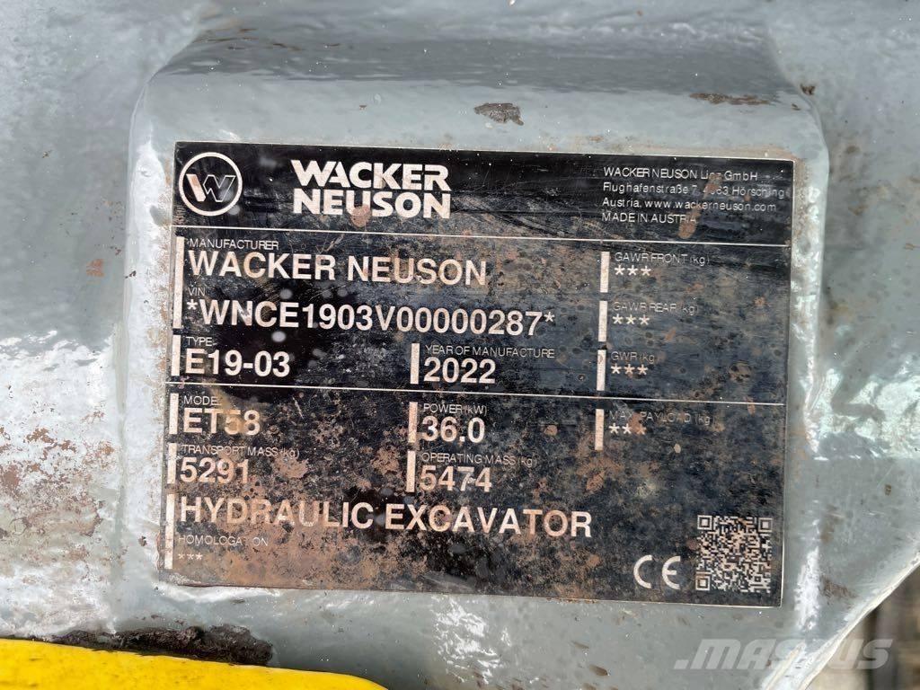 Wacker Neuson ET58 Bageri gusjeničari