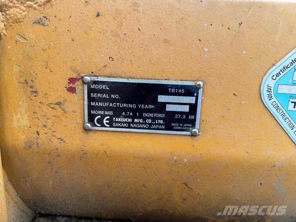 Takeuchi TB 145 Mini bageri <7t