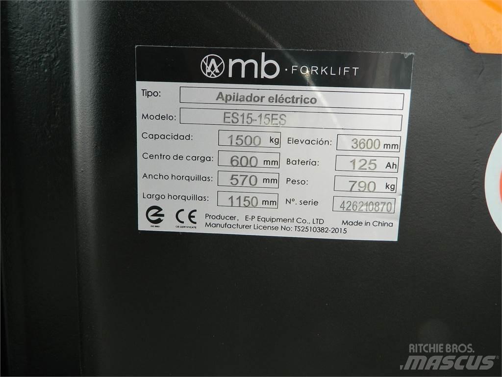  ES15 15ES 2S350 Ručni električni viličar