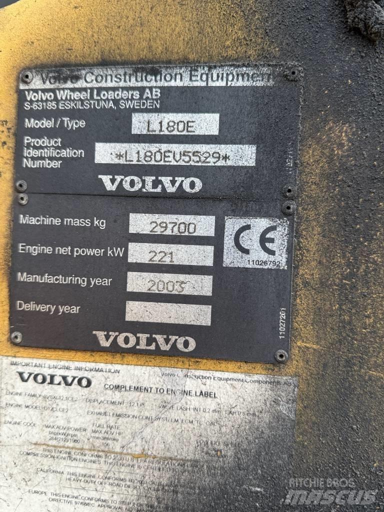 Volvo L 180 E Utovarivači na kotačima