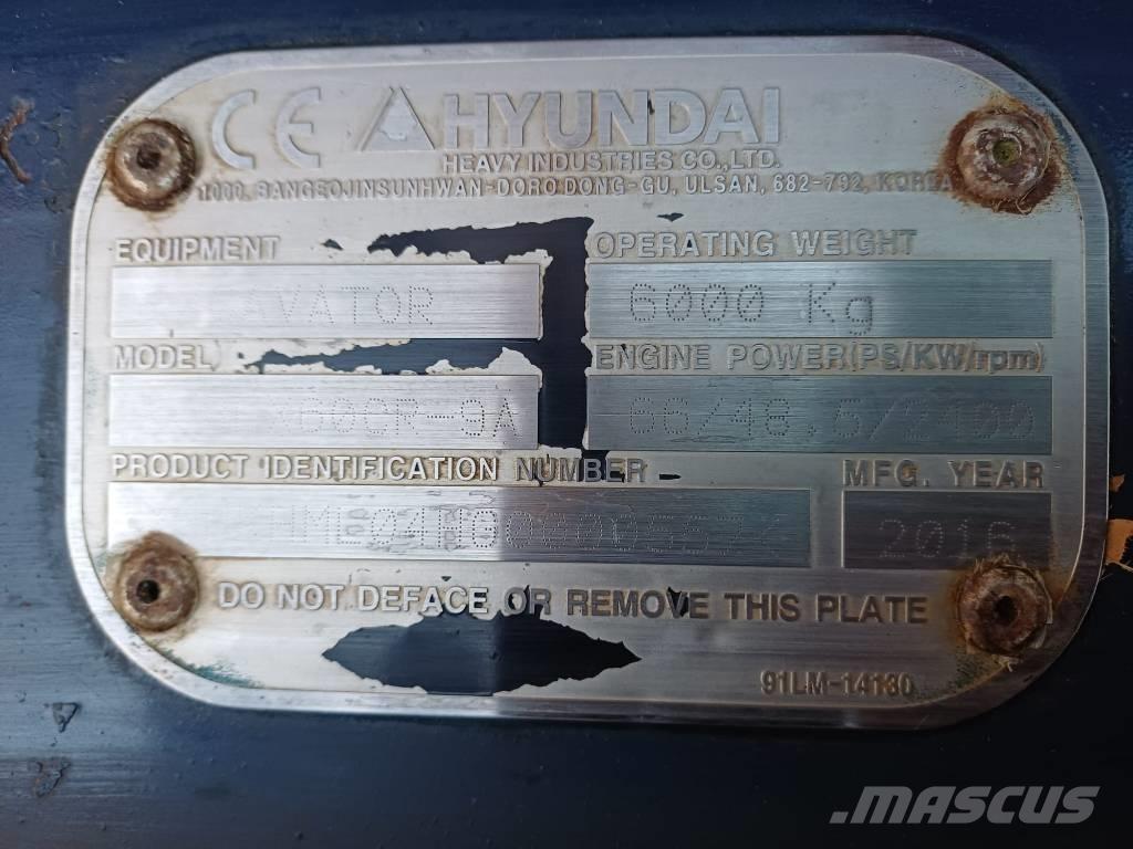 Hyundai 60cr-9a Mini bageri <7t