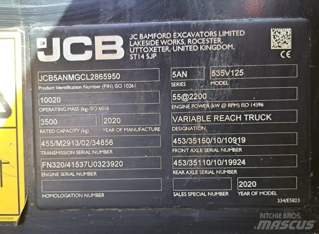JCB 535 V 125 Teleskopski viličari