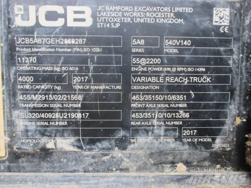 JCB 540-140 Teleskopski viličari