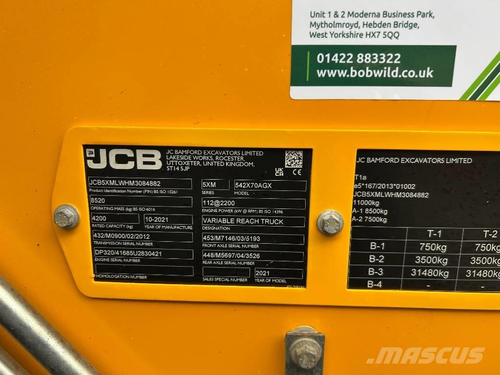 JCB 542-70 Agri Xtra Poljoprivredni teleskopski utovarivači