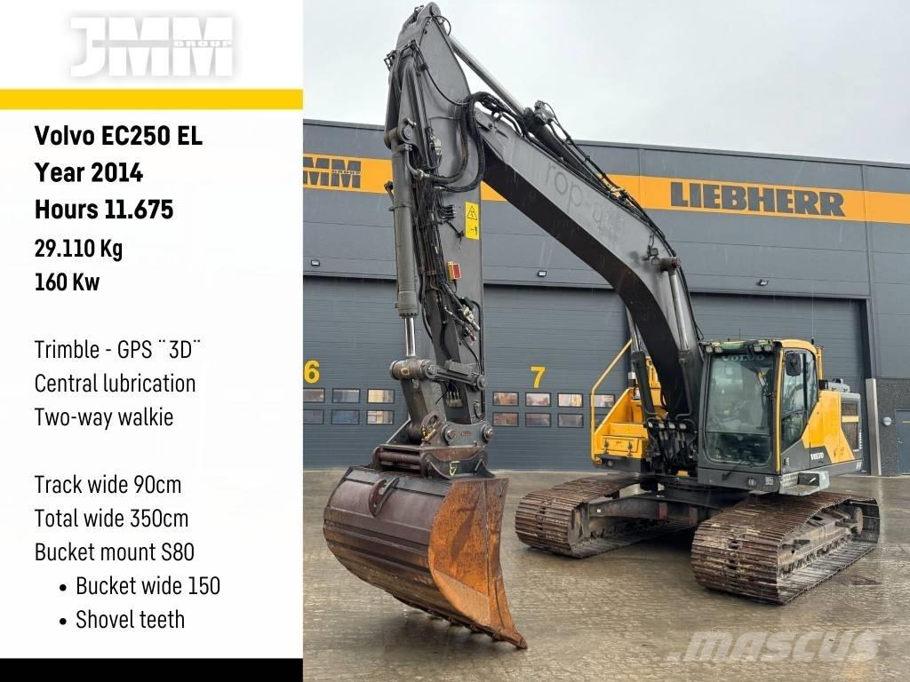 Volvo EC 250 EL Bageri gusjeničari