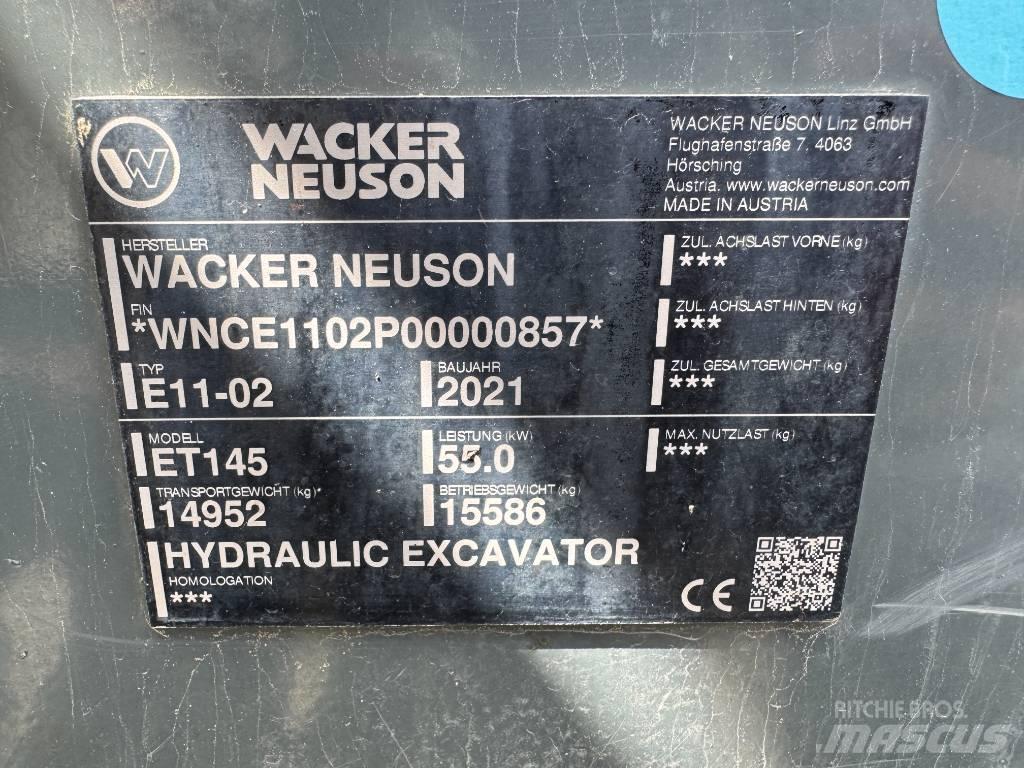 Wacker Neuson ET145 Bageri gusjeničari