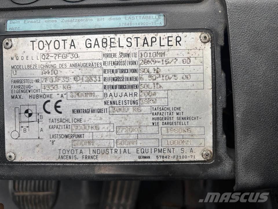Toyota 7 FGF 30 Plinski viličari