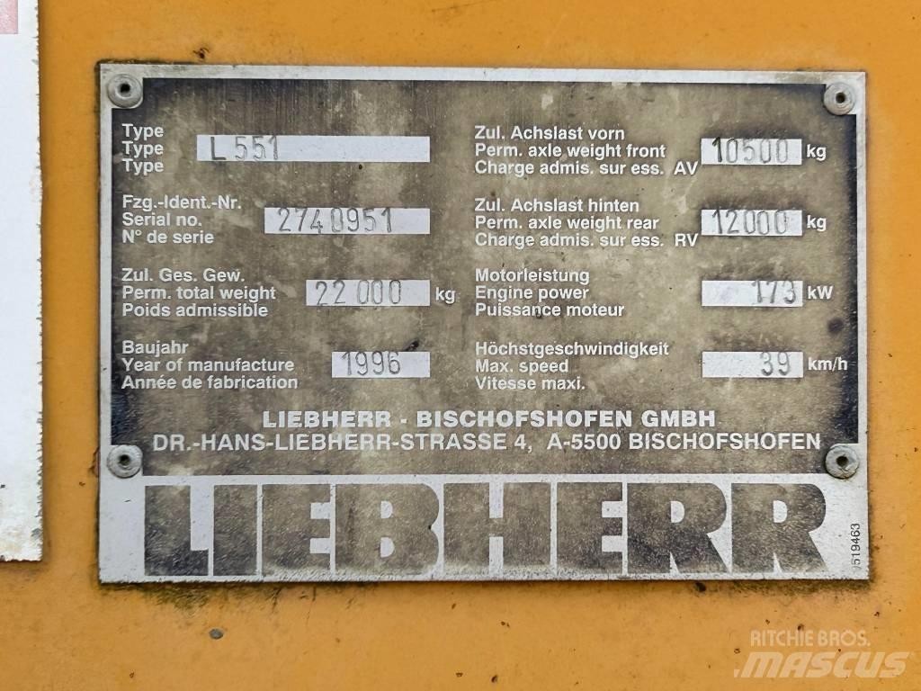 Liebherr L 551 Utovarivači na kotačima