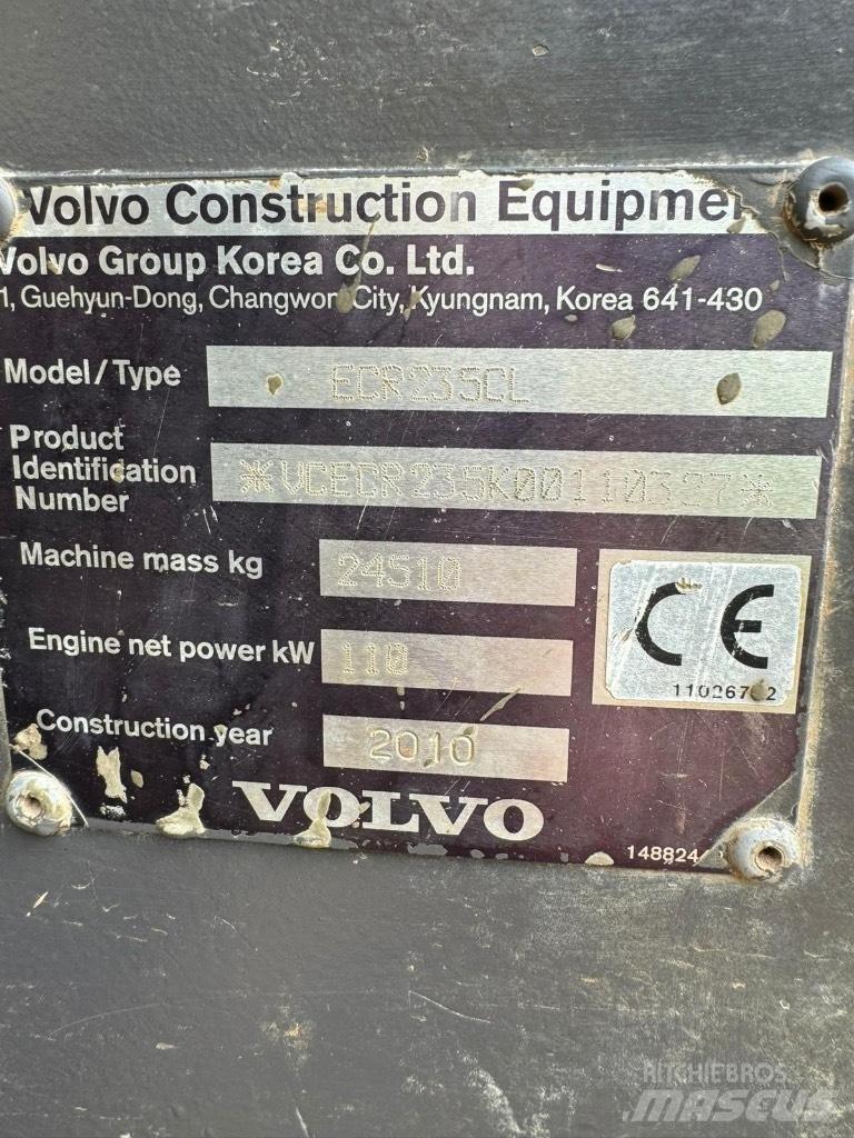 Volvo ECR 235 C L Bageri gusjeničari