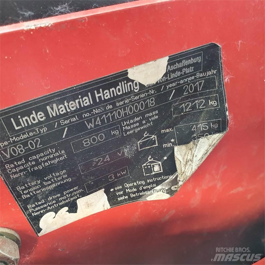Linde V08-02 Srednopodizni komisioni viličar
