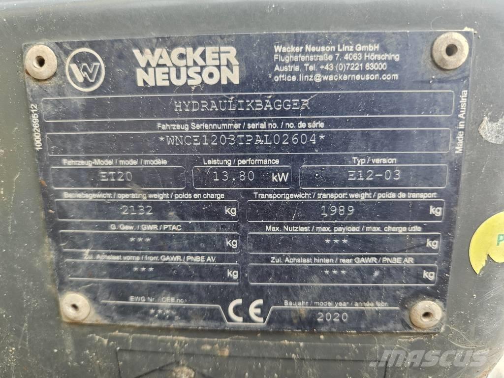 Wacker Neuson ET 20 Mini bageri <7t