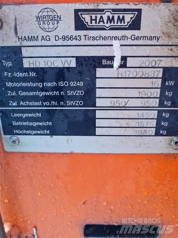 Hamm HD 10 C W Valjci sa dvojnim bubnjem