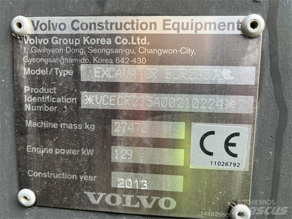 Volvo ECR 235 DL Bageri gusjeničari