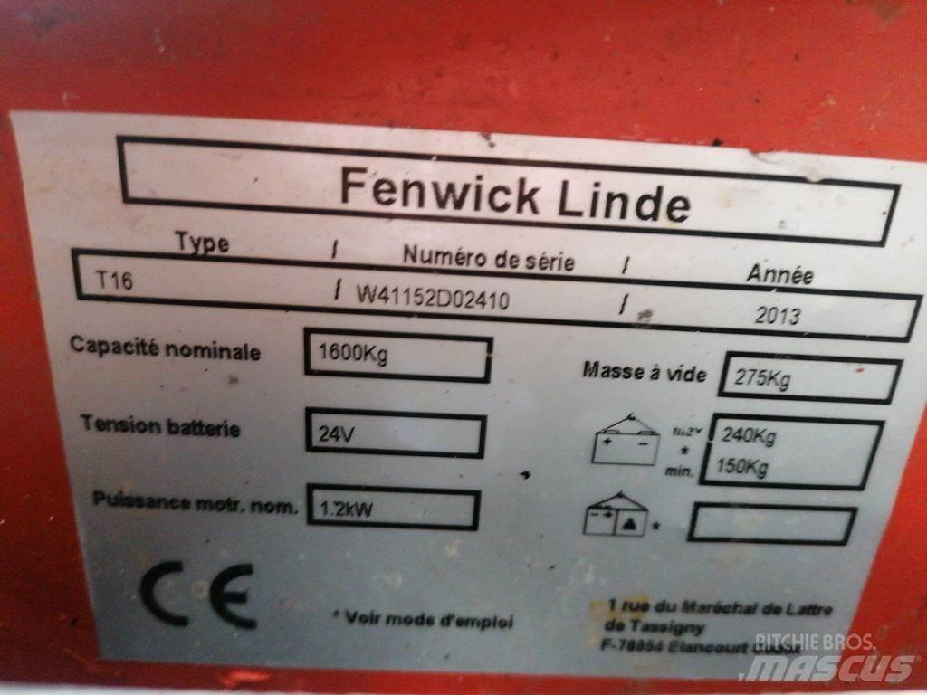 Linde T16 Nisko podizni električni viličar