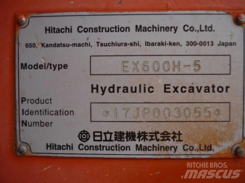 Hitachi EX 600 H-5 Bageri gusjeničari