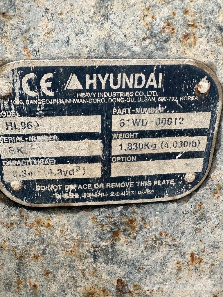 Hyundai HL 960 Utovarivači na kotačima