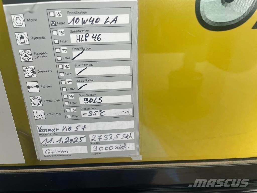 Yanmar Vio 57 - 6A Mini bageri <7t