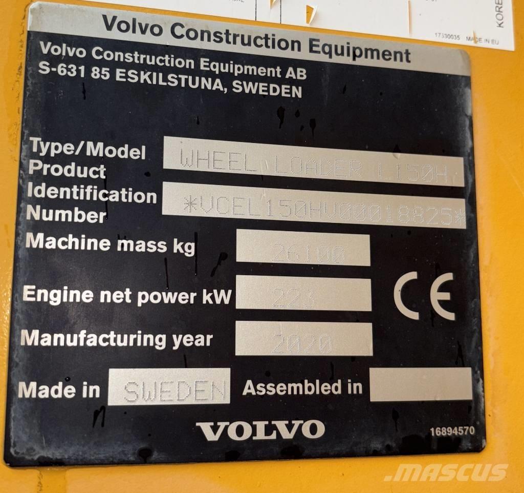 Volvo Radlader L150H Utovarivači na kotačima
