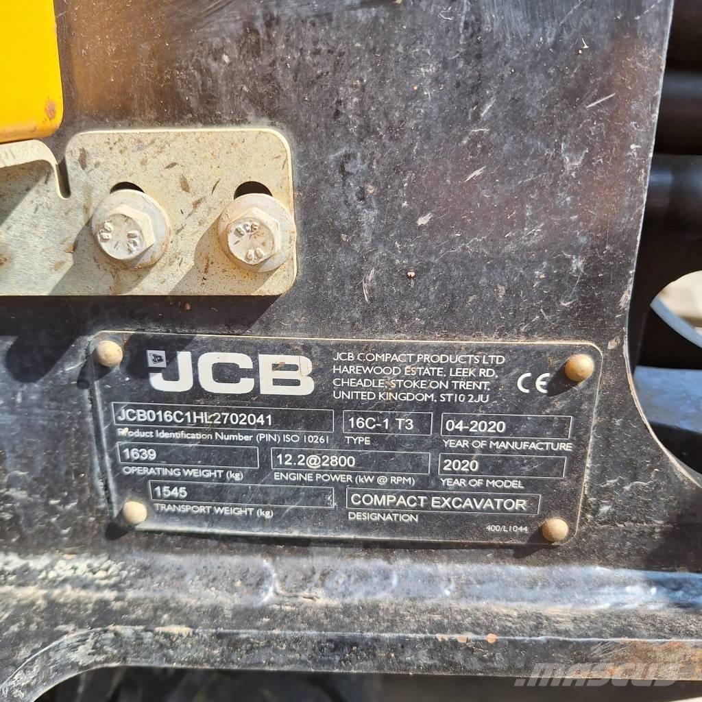 JCB 16 C-1 Mini bageri <7t