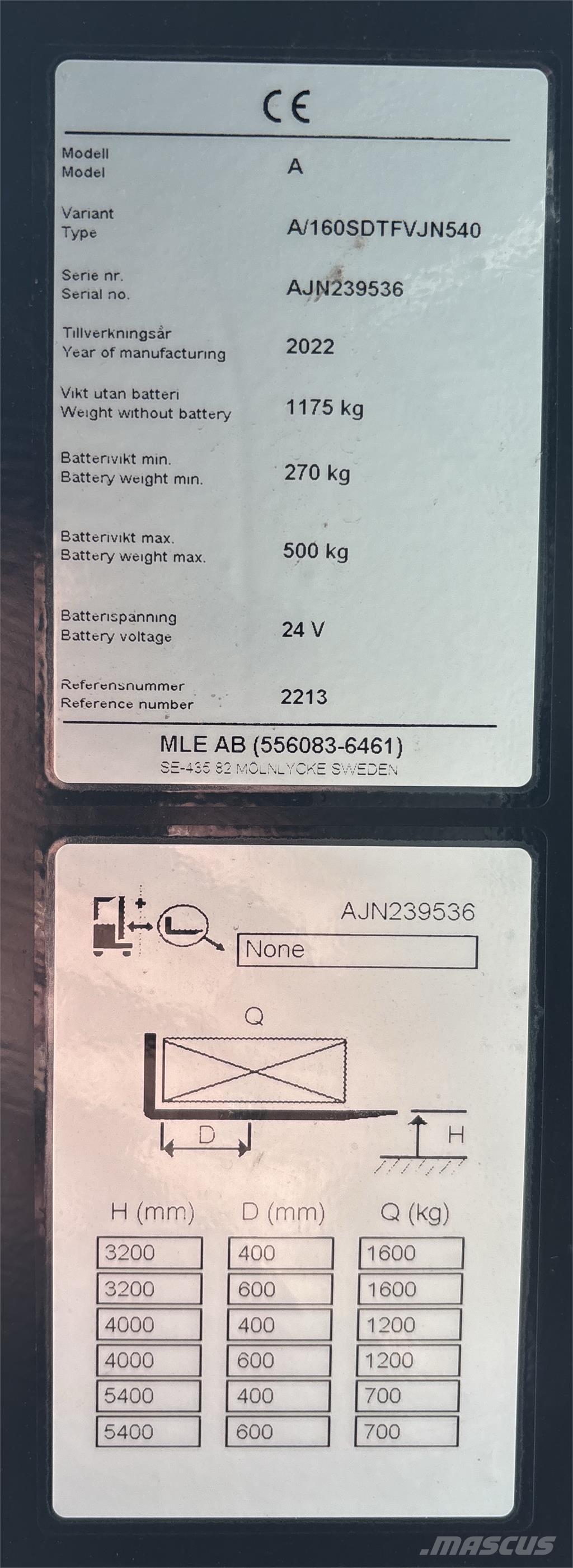 Atlet A160 Samopogonski ručni viličari