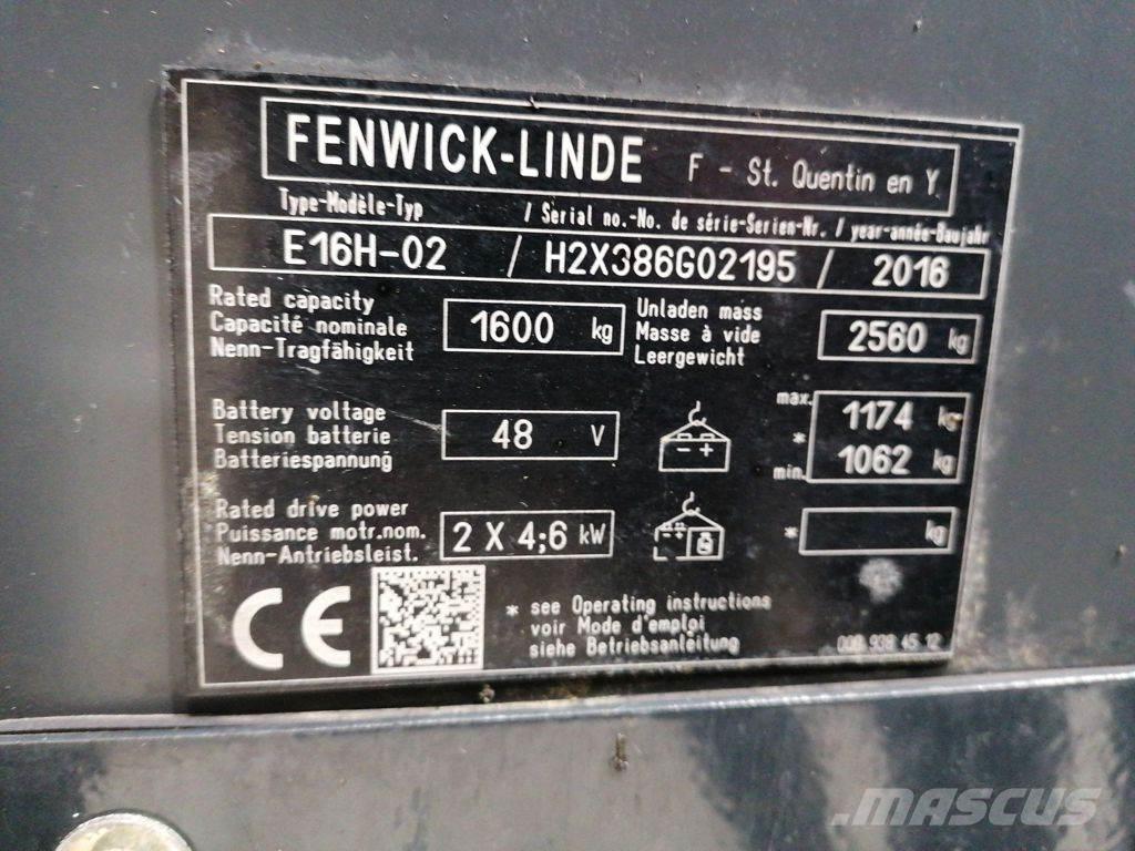 Linde E16H-02 Električni viličari
