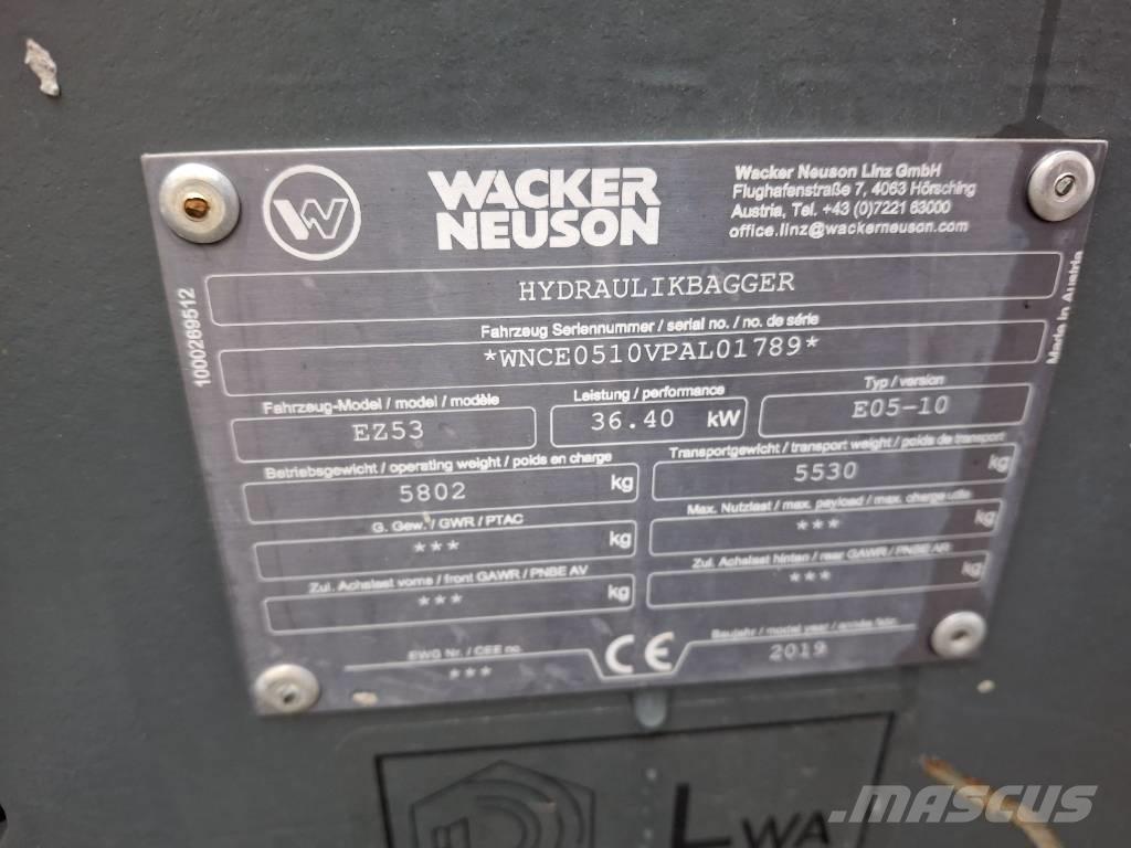 Wacker Neuson EZ 53 Mini bageri <7t