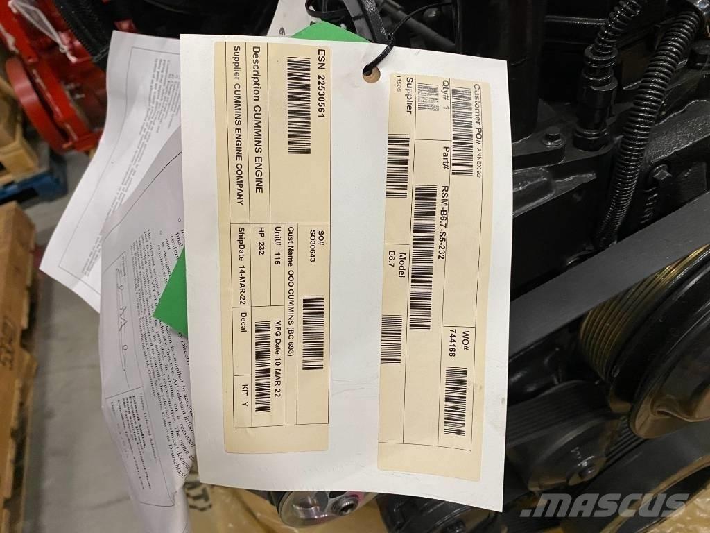 Cummins QSB6.7 Poljoprivreda – ostalo