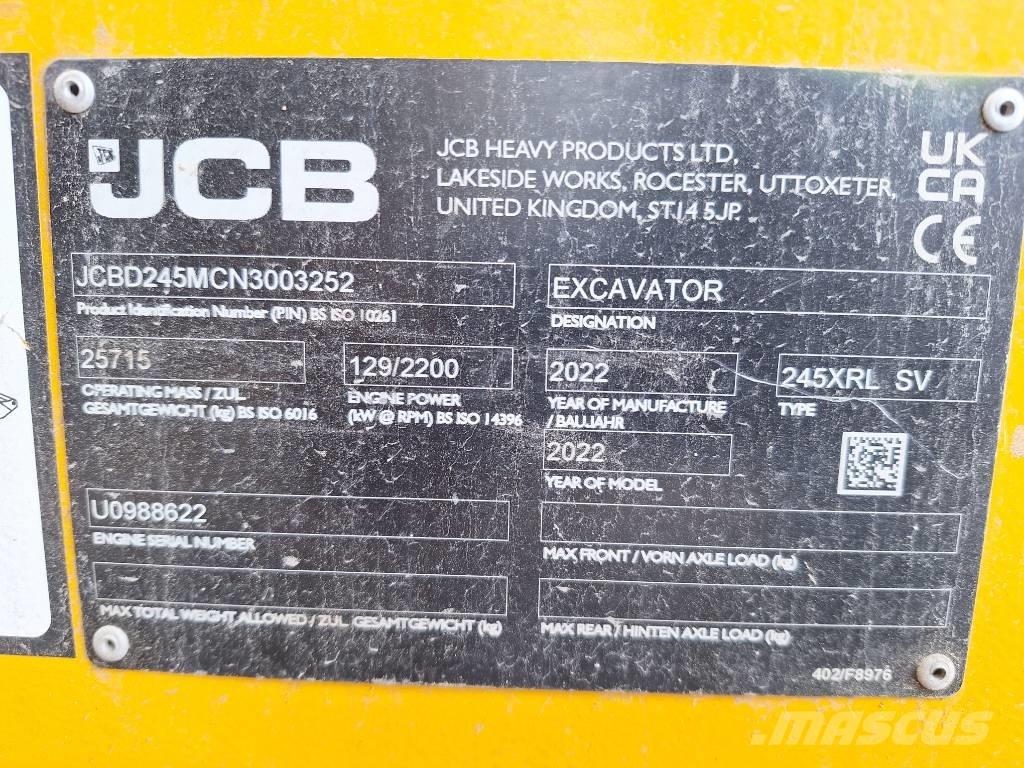 JCB 245 XR LC Bageri gusjeničari