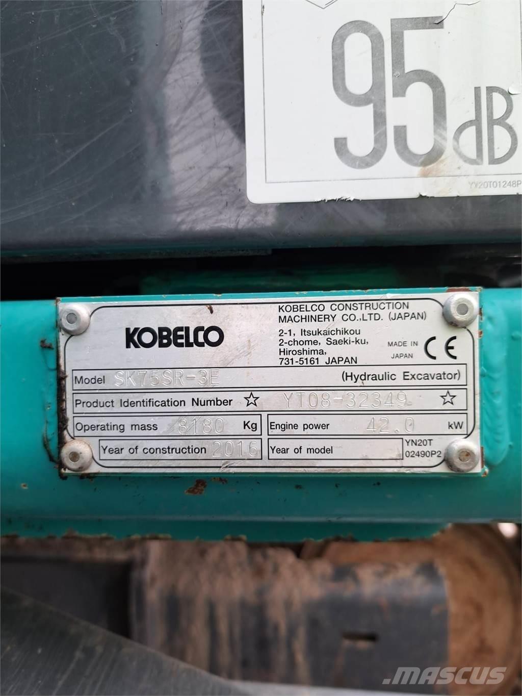 Kobelco SK75SR-3E Mini bageri <7t