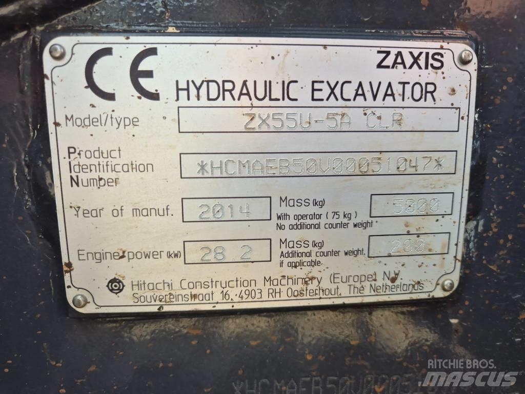 Hitachi ZX55U-5 Mini bageri <7t
