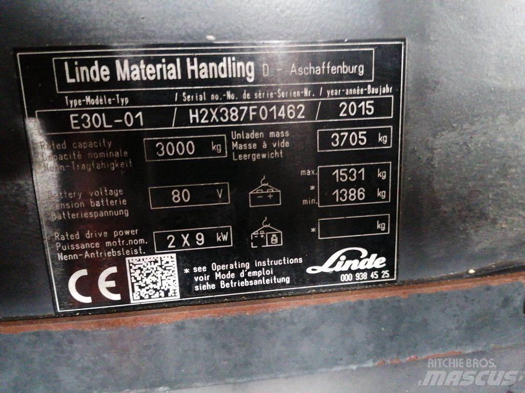 Linde E30L-01 Električni viličari