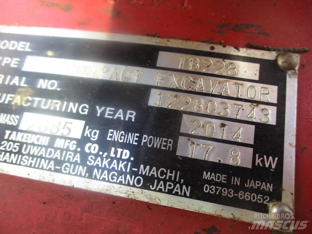 Takeuchi TB 228 Mini bageri <7t