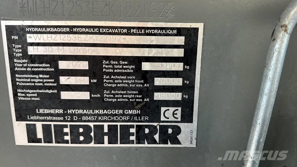 Liebherr LH 30 M Bageri za manipuliranje materijalom / otpadom