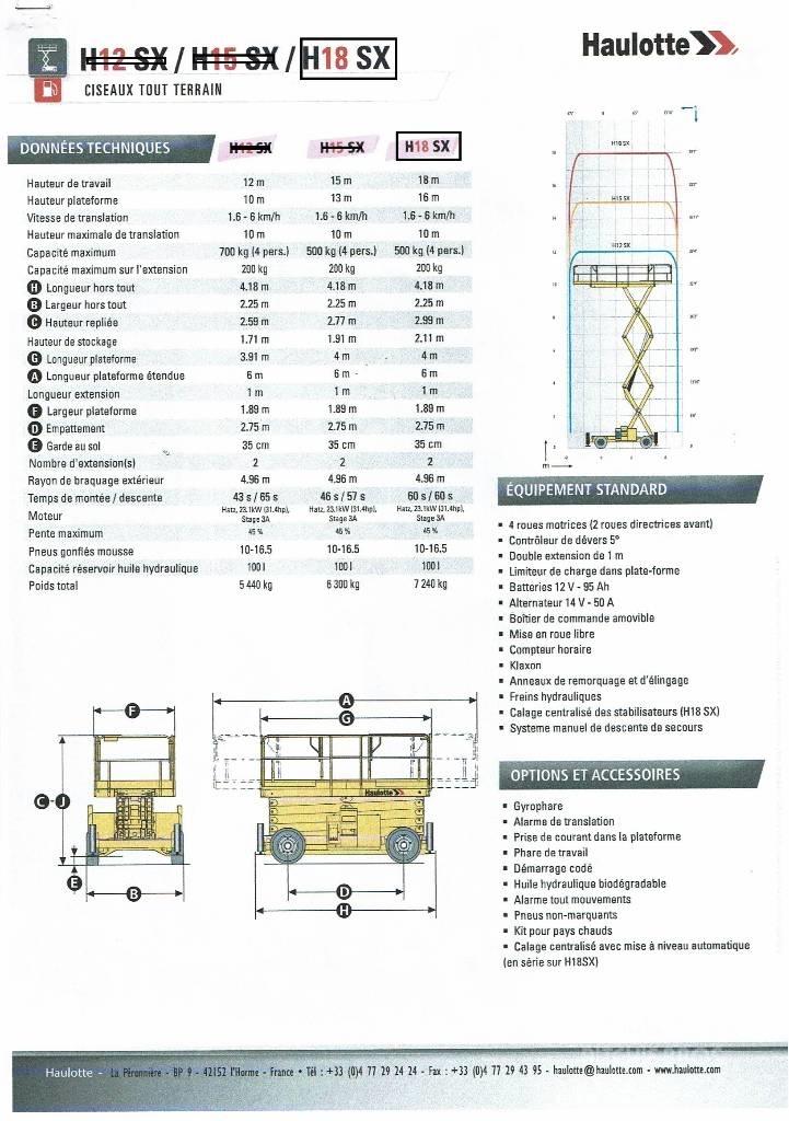 Haulotte H 18 SX Škaraste platforme