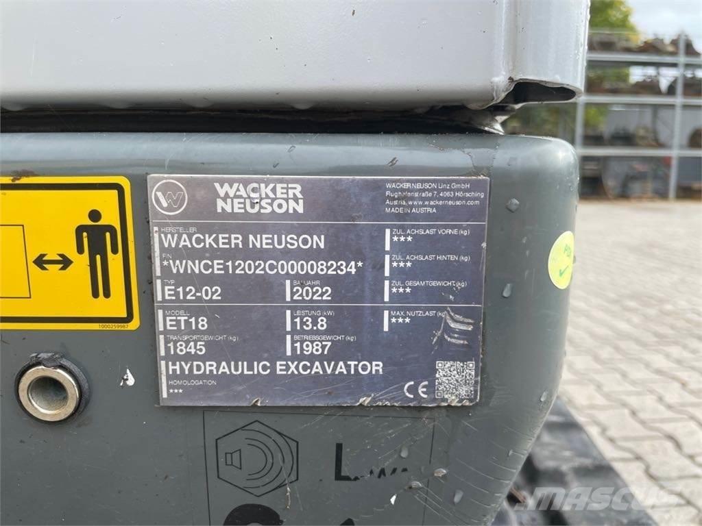 Wacker Neuson ET18 Bageri gusjeničari
