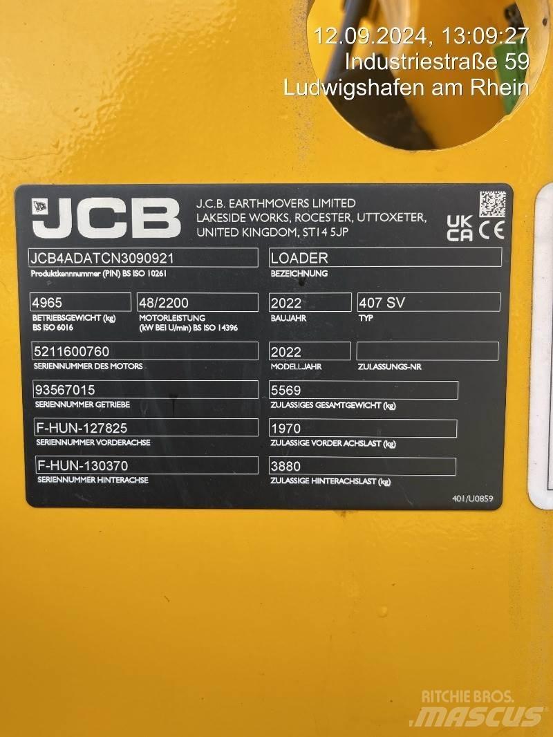 JCB 407 Utovarivači na kotačima