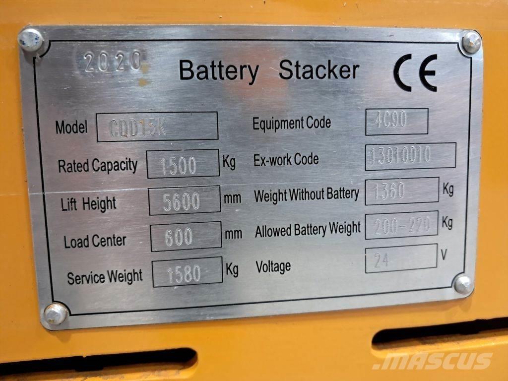  stapelaar CDD15K Ručni električni viličar