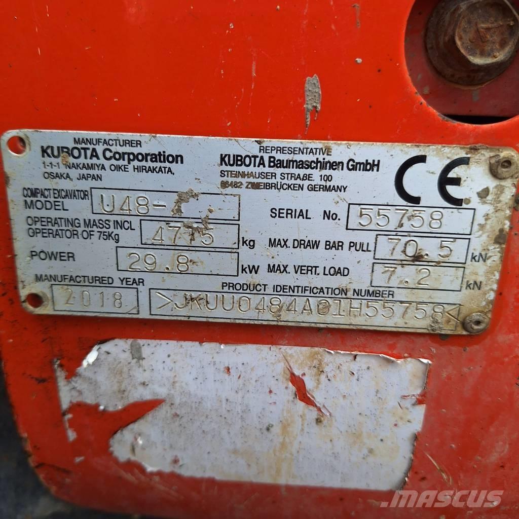 Kubota U 48-4 Mini bageri <7t