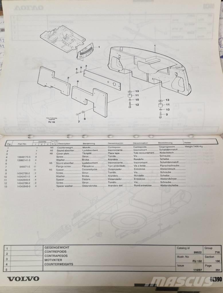 Volvo EC390 Šasije I ovjese