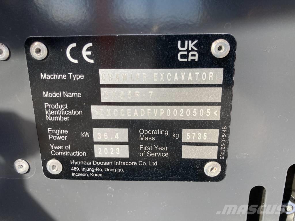 Develon DX 55 R-7 Mini bageri <7t