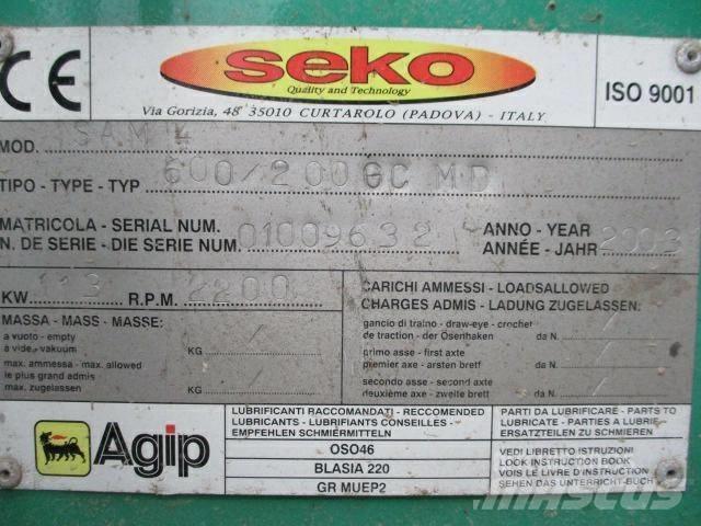 Seko 600/200GC MD Drobilice za drvo / čiperi