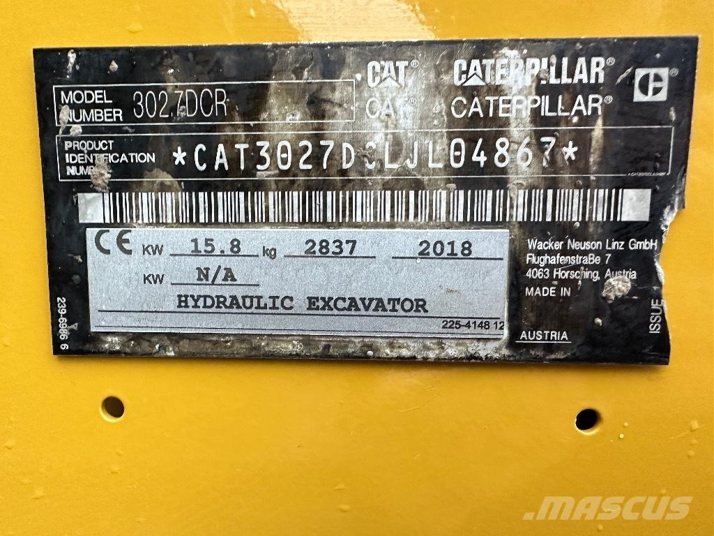 CAT 302.7 D CR Mini bageri <7t