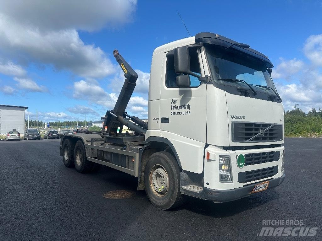 Volvo FH 440 6x4 Rol kiper kamioni s kukama za dizanje