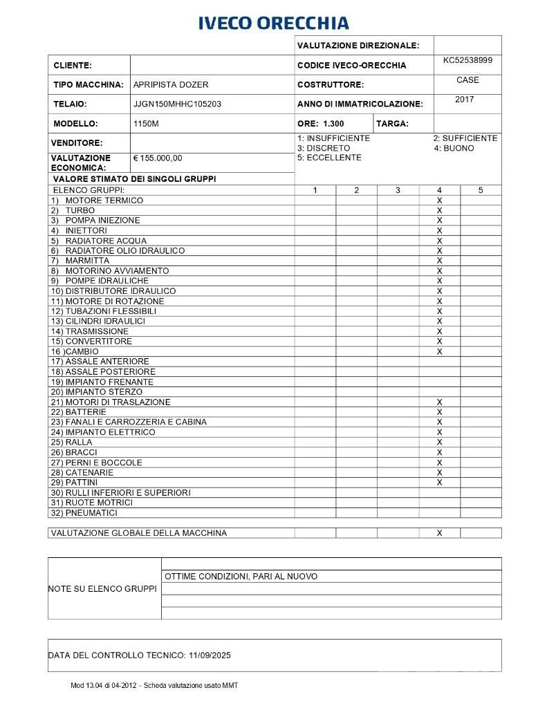 CASE 1150 M Buldožeri gusjeničari